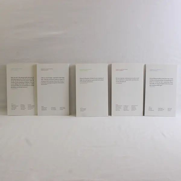 Lot of 5 Poetry Magazines February March April May June 2010 Paperback