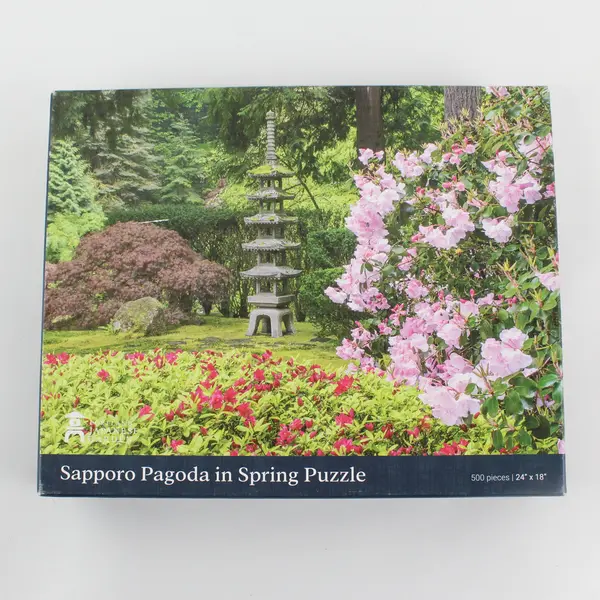 Portland Japanese Garden Sapporo Pagoda in Spring 500-Piece Puzzle