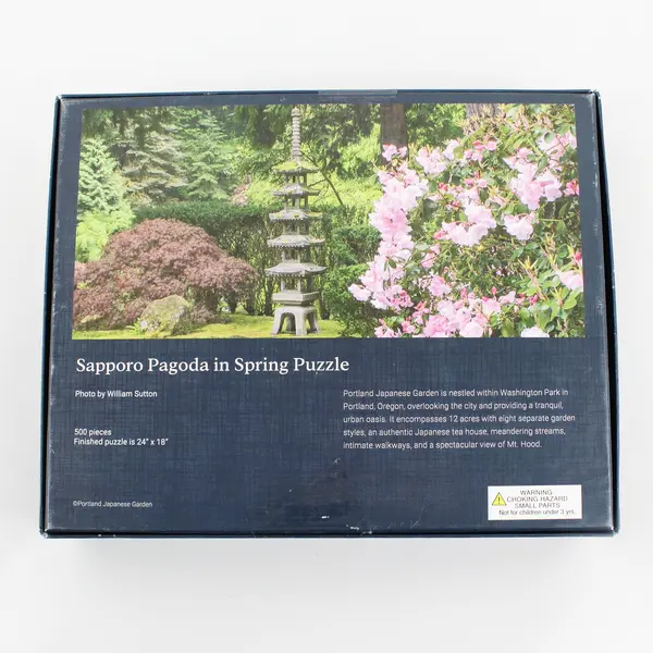 Portland Japanese Garden Sapporo Pagoda in Spring 500-Piece Puzzle