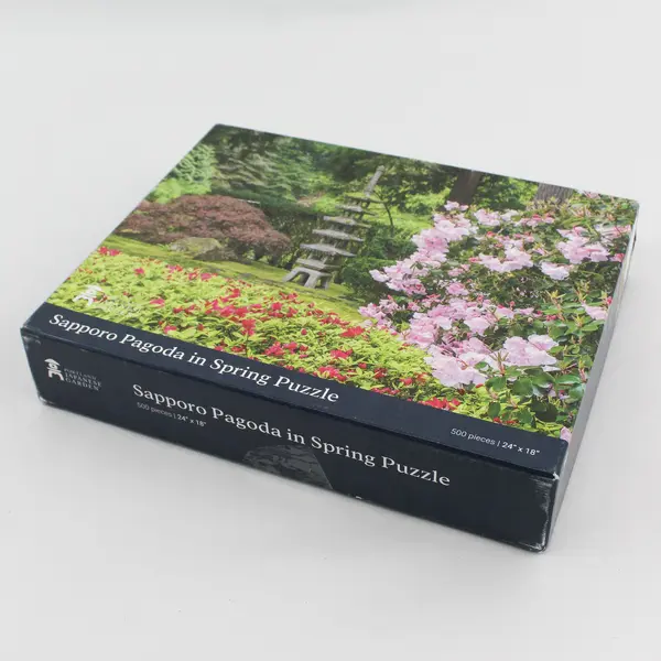 Portland Japanese Garden Sapporo Pagoda in Spring 500-Piece Puzzle
