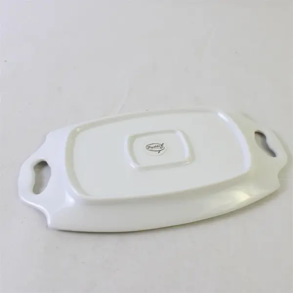 Set of 5 Vintage Freddie G White Ceramic Serving Platter Trays