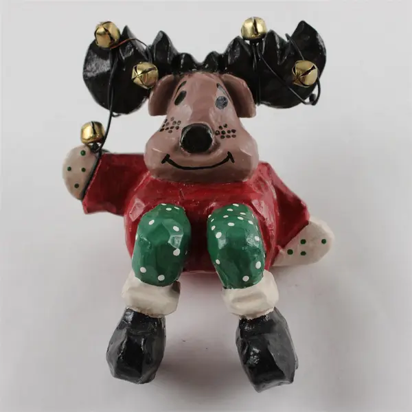 House of Hatten Holiday Moose Mantel Figurine Paul F Bolinger Collection