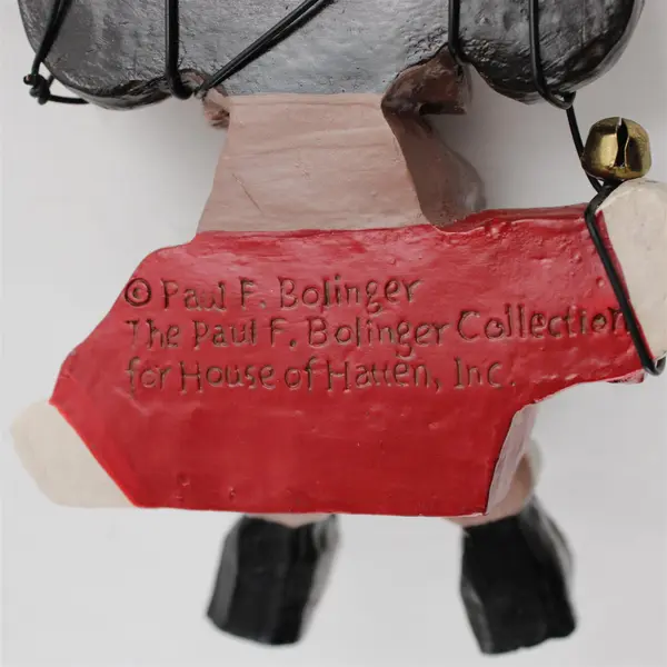 House of Hatten Holiday Moose Mantel Figurine Paul F Bolinger Collection