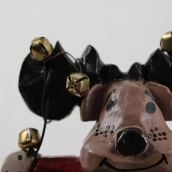 House of Hatten Holiday Moose Mantel Figurine Paul F Bolinger Collection