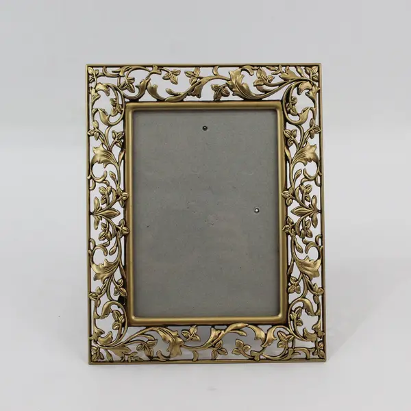 Set of 2 Six Trees Ornate Matching Gold-Tone Standing Photo Frame