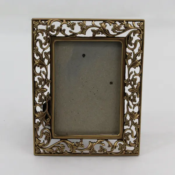Set of 2 Six Trees Ornate Matching Gold-Tone Standing Photo Frame