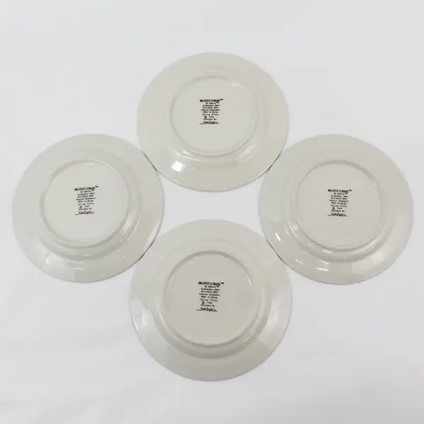 Set of 4 Sakura Majesticware Stoneware SPRING VALLEY  Salad Plates Sue Zipkin