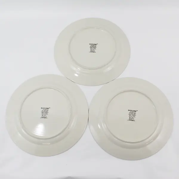 Set of 3 Sakura Majesticware Stoneware SPRING VALLEY  Dinner Plates Sue Zipkin