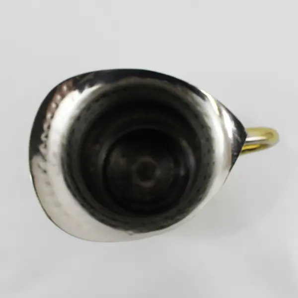 Gold-Tone Stainless Steel Bell Pitcher 6.5" Tall