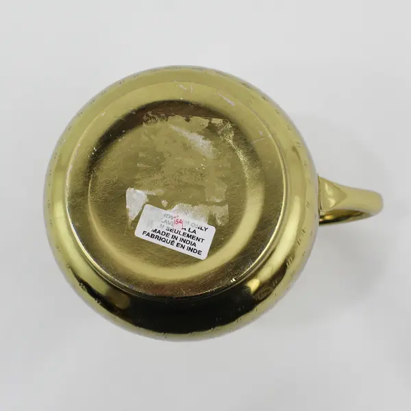 Gold-Tone Stainless Steel Bell Pitcher 6.5" Tall