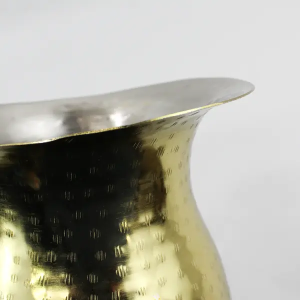 Gold-Tone Stainless Steel Bell Pitcher 6.5" Tall