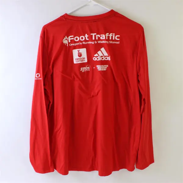 Greenlayer Red Long-Sleeved Holiday Half Marathon Graphic T-Shirt Adult M