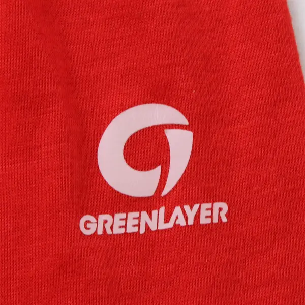 Greenlayer Red Long-Sleeved Holiday Half Marathon Graphic T-Shirt Adult M