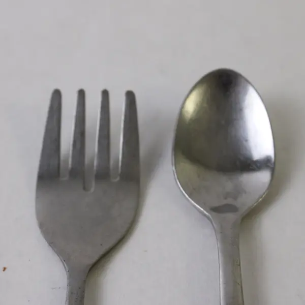 Vintage The First Years Evenflo Baby Fork Spoon Set