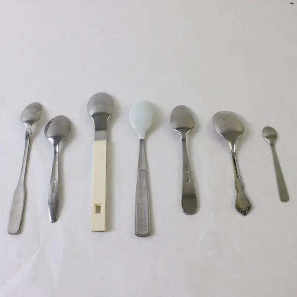 Lot of 7 Assorted Baby Spoons Mixed Materials Mixed Brands