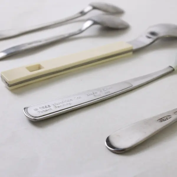 Lot of 7 Assorted Baby Spoons Mixed Materials Mixed Brands
