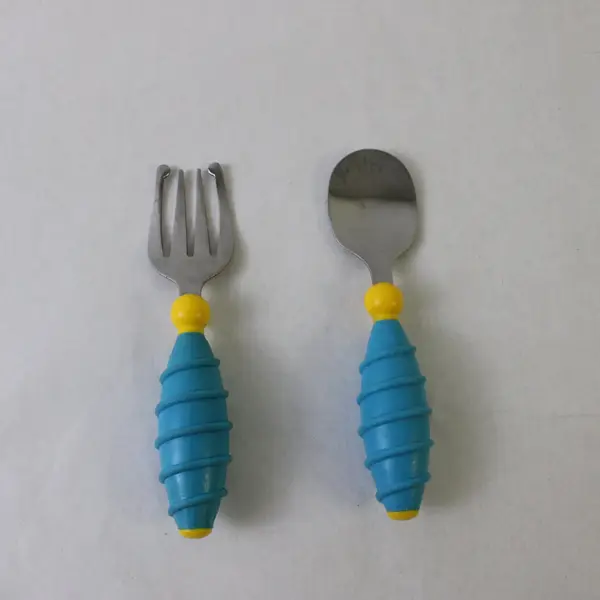 Vintage Gerber Baby Utensil Set Fork Spoon Toddler Feeding