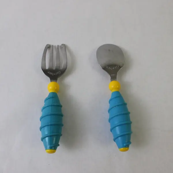 Vintage Gerber Baby Utensil Set Fork Spoon Toddler Feeding