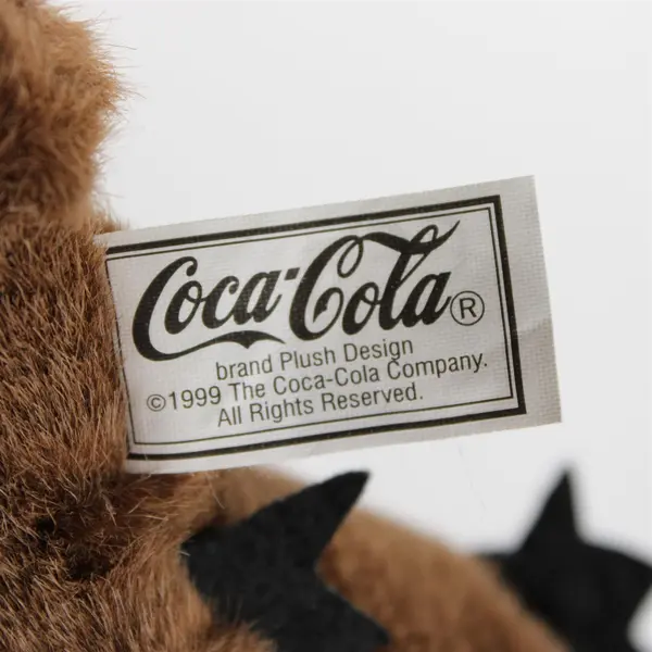 1999 Vintage Coca Cola Bean Bag Plush - Badgy the Badger Czech Republic