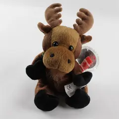 1999 Coca-Cola International Gourmand Moose Bean Bag Plush Canada