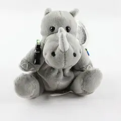 1999 Vintage Coca-Cola Bean Bag Plush - Tanzania Rhiny the Black Rhinoceros