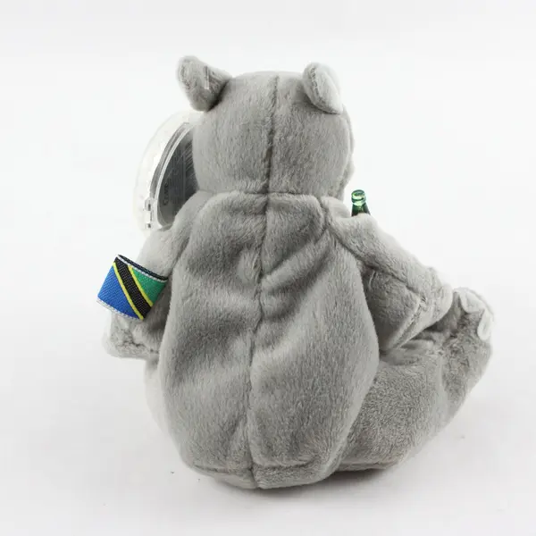 1999 Vintage Coca-Cola Bean Bag Plush - Tanzania Rhiny the Black Rhinoceros