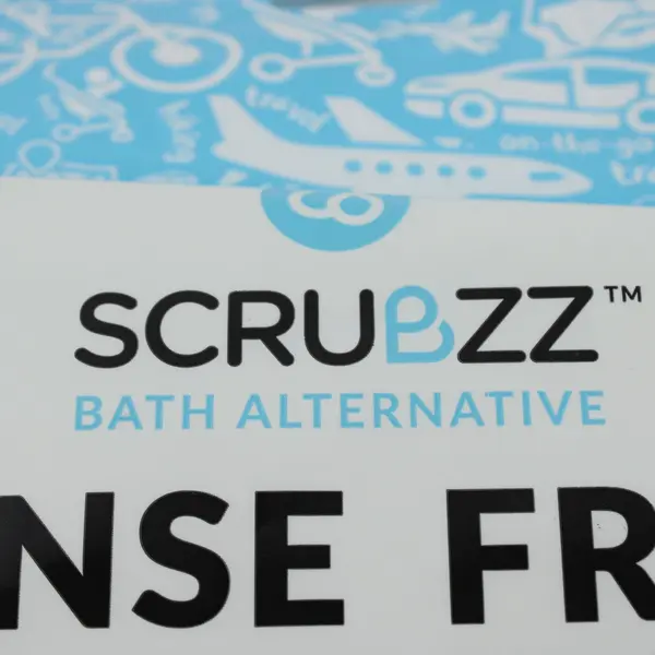 Scrubzz Rinse Free Bath Sponges 25 Pack Sealed New