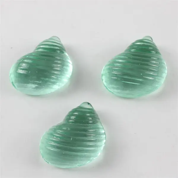 Lot of 9 Light Green Sea Themed Glass Decorations