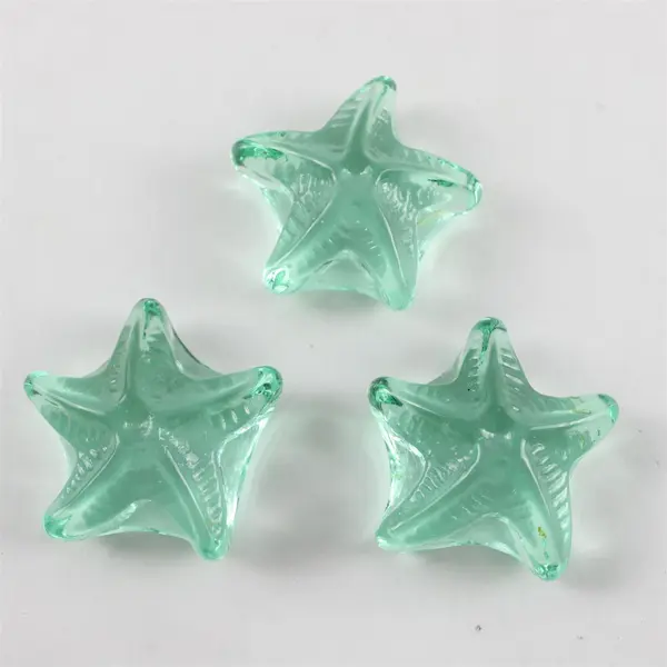 Lot of 9 Light Green Sea Themed Glass Decorations