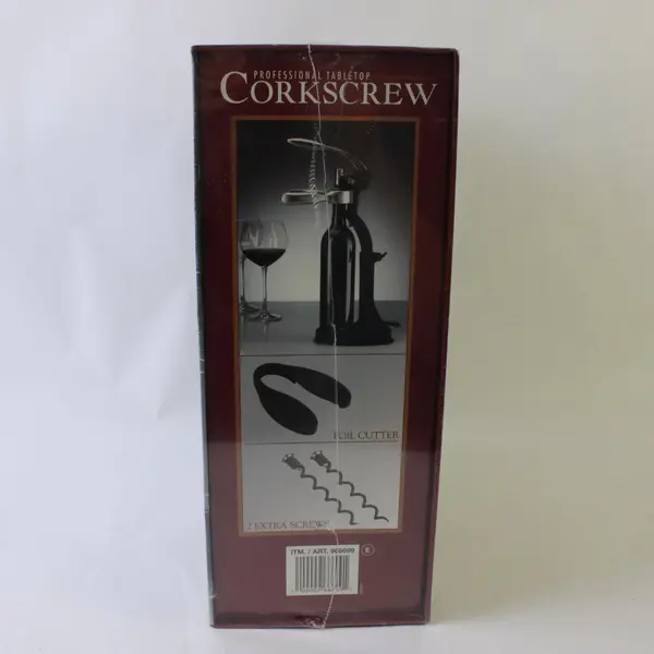 Professional Tabletop Corkscrew New Sealed Box Item 966699