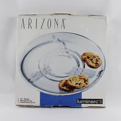 Luminarc Arizona 13in Clear Glass Serving Platter