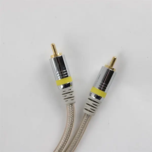 Skywalker 3ft Clear RCA Male-to-Male Audio Video Cable