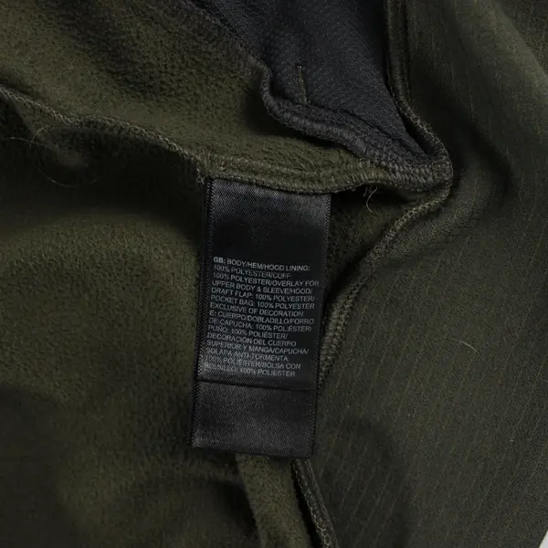 The North Face Mens S Full Zip Hybrid Hoodie Camo Olive Green Tech Fleece Jacket