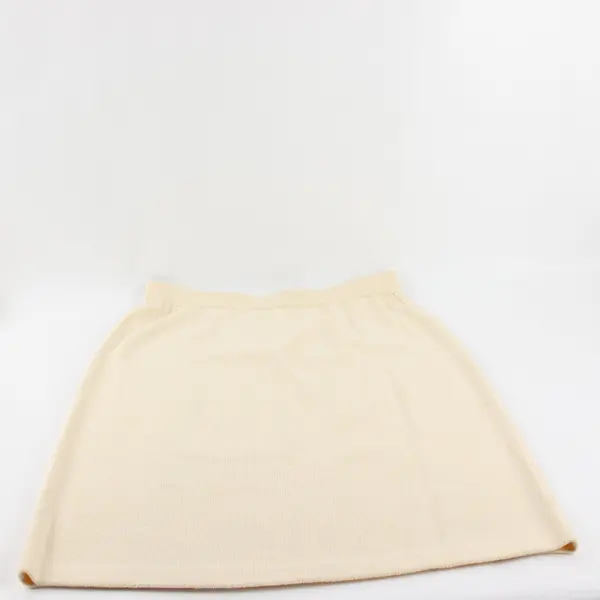 Vintage St John Collection by Marie Gray Yellow Knit Top  Skirt Set Women M/12