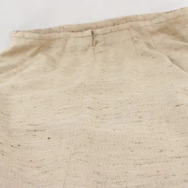 Dana Buchman Womens  Jacket Blazer & Skirt Set Tan Womens Size 16 100% Silk