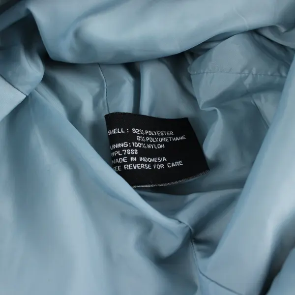 AK2 Anne Klein Sky Blue Women's Mid-Length Overcoat Button Pockets