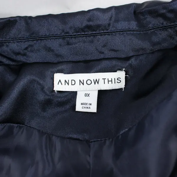 And Now This Dark Blue/Purple Blazer Shiny Finish Lightweight Size 0X