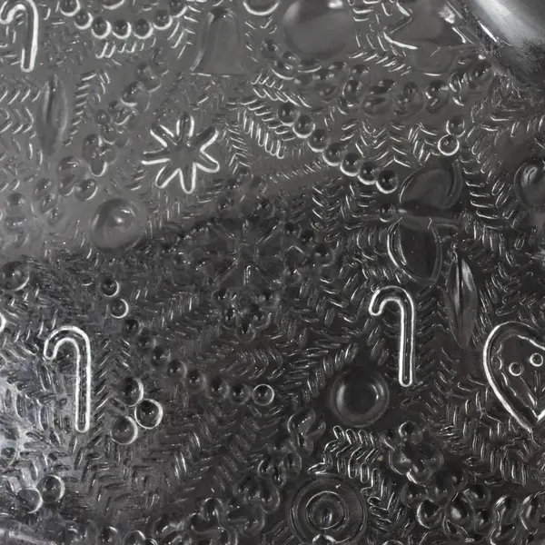 Clear Glass 13.5" Christmas Tree Shaped Dish 