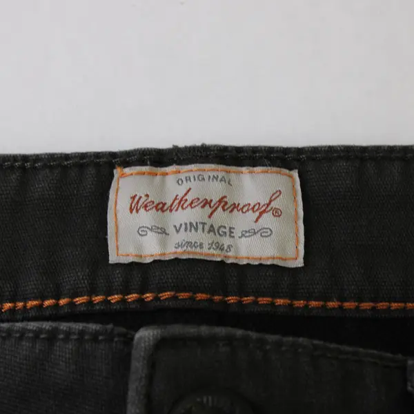 Weatherproof Vintage Men's 34x30 Black Bonded Fleece Lined Straight Leg Jeans