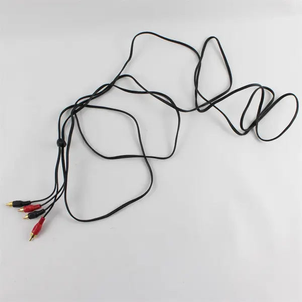 Lot of 2 Shielded RCA Cable & 3.5mm TRRS to 3 RCA Female Adapter