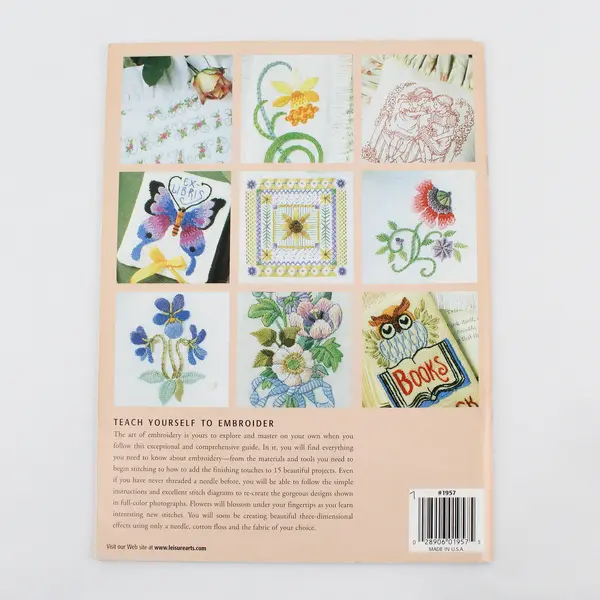 Leisure Arts Teach Yourself to Embroider Donna Kooler 2001 PB Step-By-Step Inst
