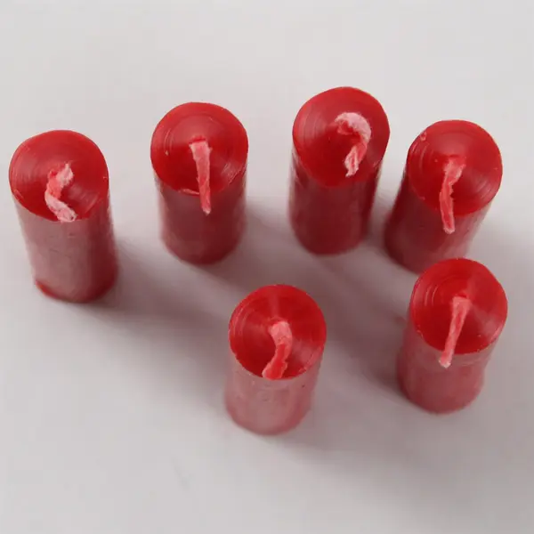 24 Red Rubin Licht German Christmas Pyramid Candles New