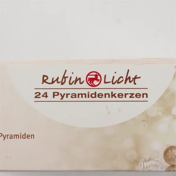 24 Red Rubin Licht German Christmas Pyramid Candles New