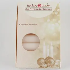 Rubin Licht 24 Champagne German Christmas Pyramid Candles New