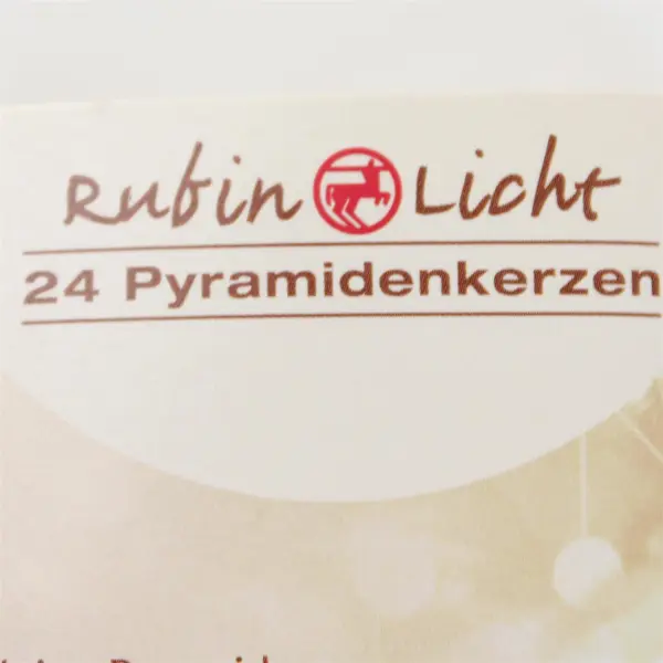 Rubin Licht 24 Champagne German Christmas Pyramid Candles New
