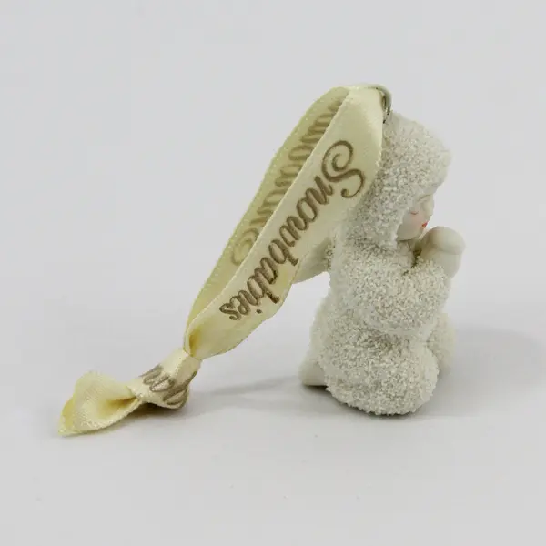 Dept 56 Snowbabies Sweet Dreams Praying Cherub Christmas Ornament 2"