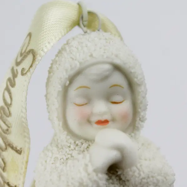 Dept 56 Snowbabies Sweet Dreams Praying Cherub Christmas Ornament 2"
