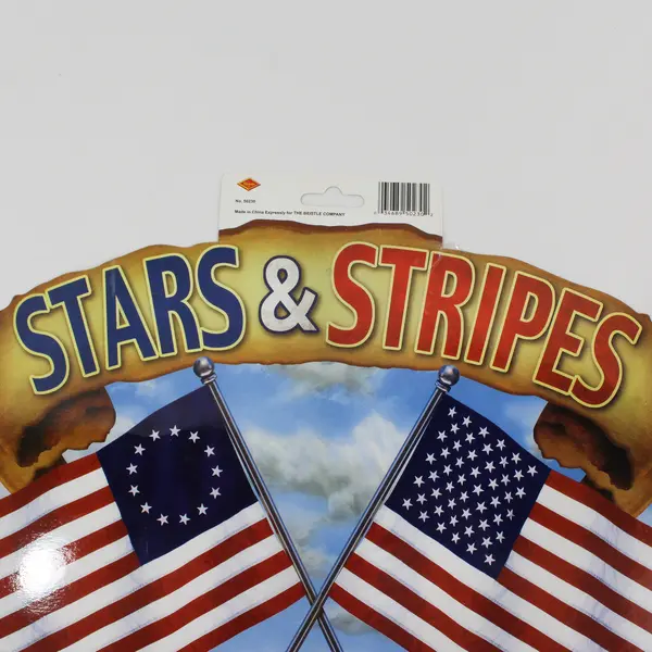 Beistle 2003 50230 Patriotic Stars & Stripes Forever Laminated Sign