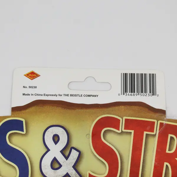 Beistle 2003 50230 Patriotic Stars & Stripes Forever Laminated Sign