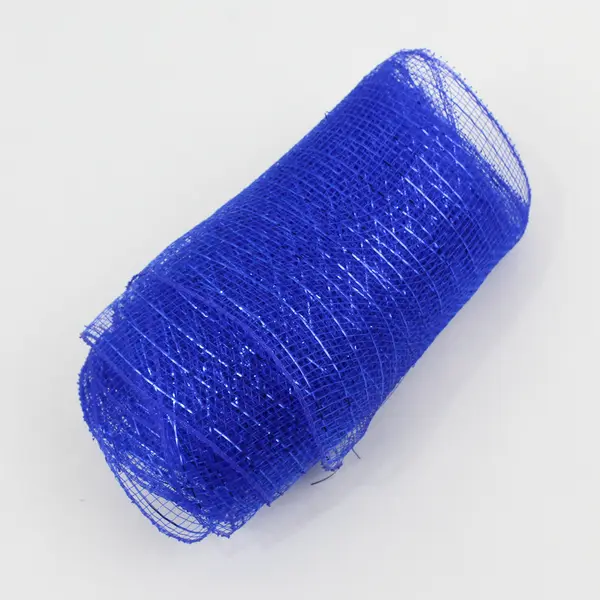 Lot of 3 Rolls Patriotic 7” Wide Poly Deco Mesh: Metallic Red White & Blue
